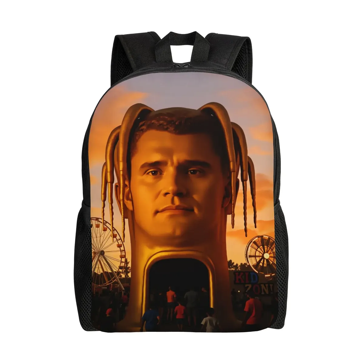 sac à dos amusant charlie kirk, sacs à dos de voyage, sacs d'école pour adolescents, design kawaii, sac à dos durable