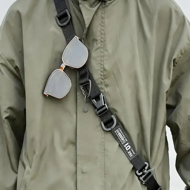 nouvelle sangle de sac bandoulière multifonctionnelle 1 pièce, sangle réglable pour sac à bandoulière, sangle de sac à libération rapide pour camping en plein air avec anneau de suspension