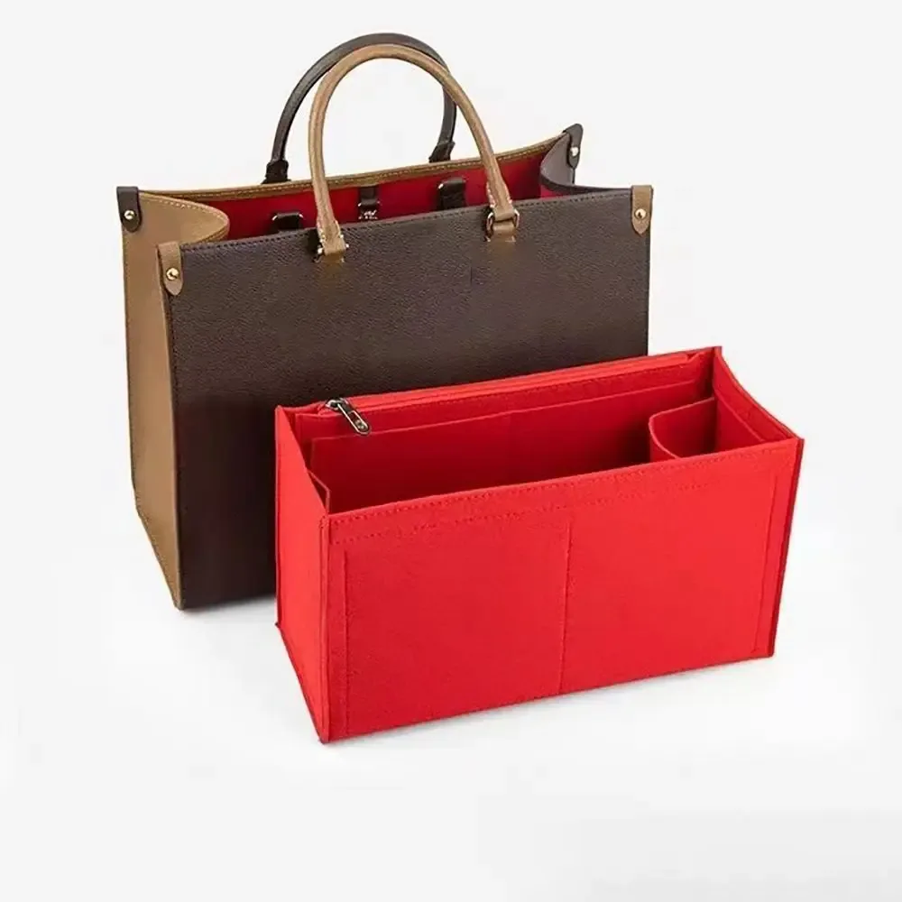 organisateur de sac à main en feutre de haute qualité, insert de rangement interne portable pour sac, support de sac pour lv onthego