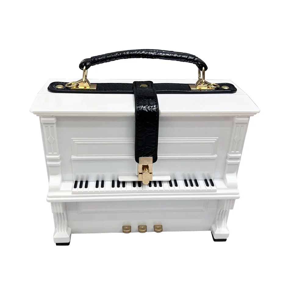 sacs à main et sacs à main de luxe pour femmes, sac à bandoulière en forme de piano, sacs faits à la main, sacoche, sac de banquet