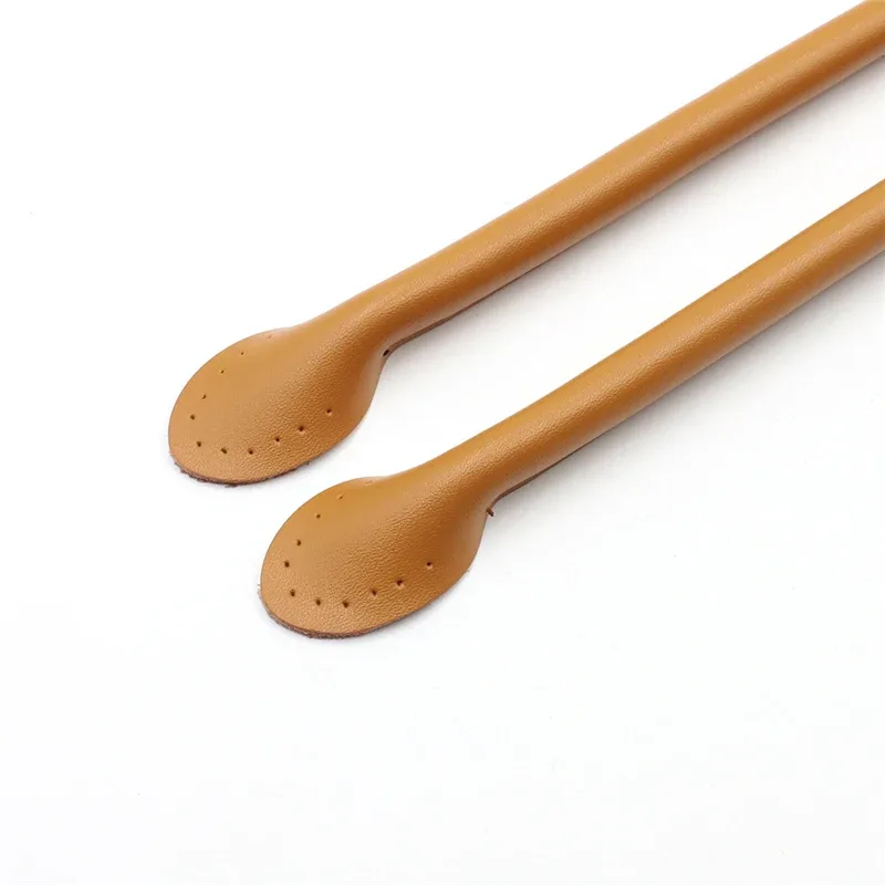 2 poignées en cuir de vachette durables de 40, 50, 60 cm, sangle détachable pour sacs à bandoulière, poignée en forme de feuille, sangle de remplacement diy faite à la main pour sac à main