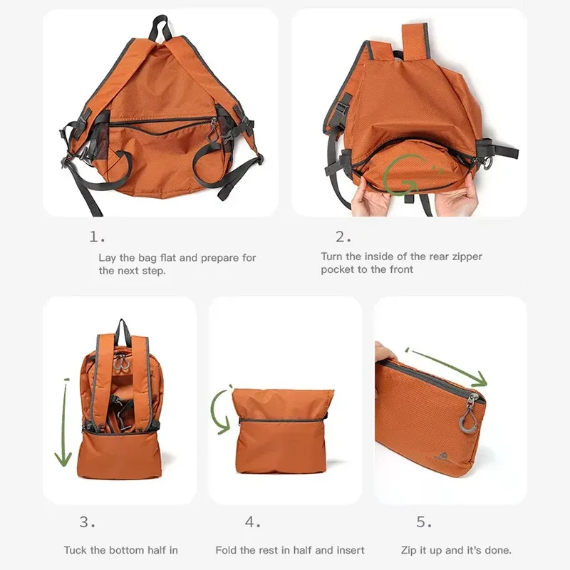 sac à dos fouvor ultra léger grande capacité 2026 pour voyage en extérieur, randonnée, pliable, pratique, sacs à dos scolaires 3037-03