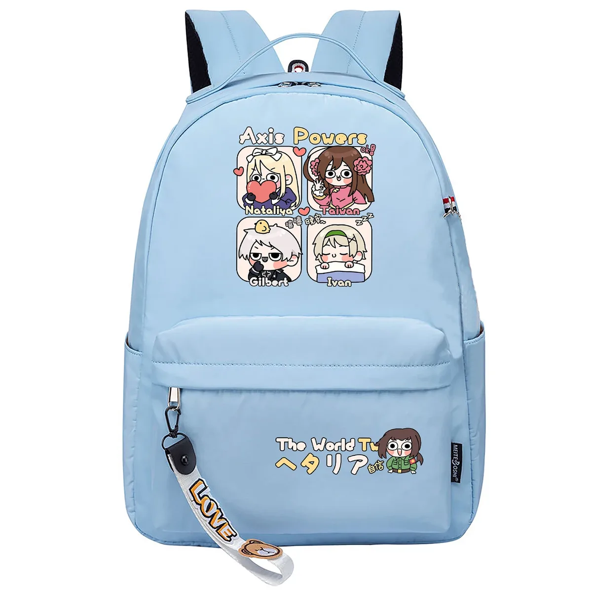 hetalia axis powers dessin animé sac à dos filles sacs d'école anime bookbags kawaii garçons voyage sac à dos mignon sac à dos sac à dos décontracté