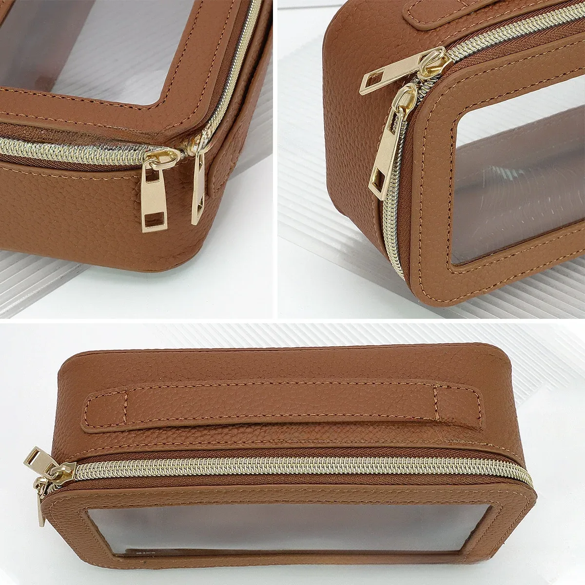 sac de rangement transparent en pvc pour pinceaux de maquillage, grande capacité, sac à cosmétiques de voyage multicolore fiyan transfrontalier mode quotidienne