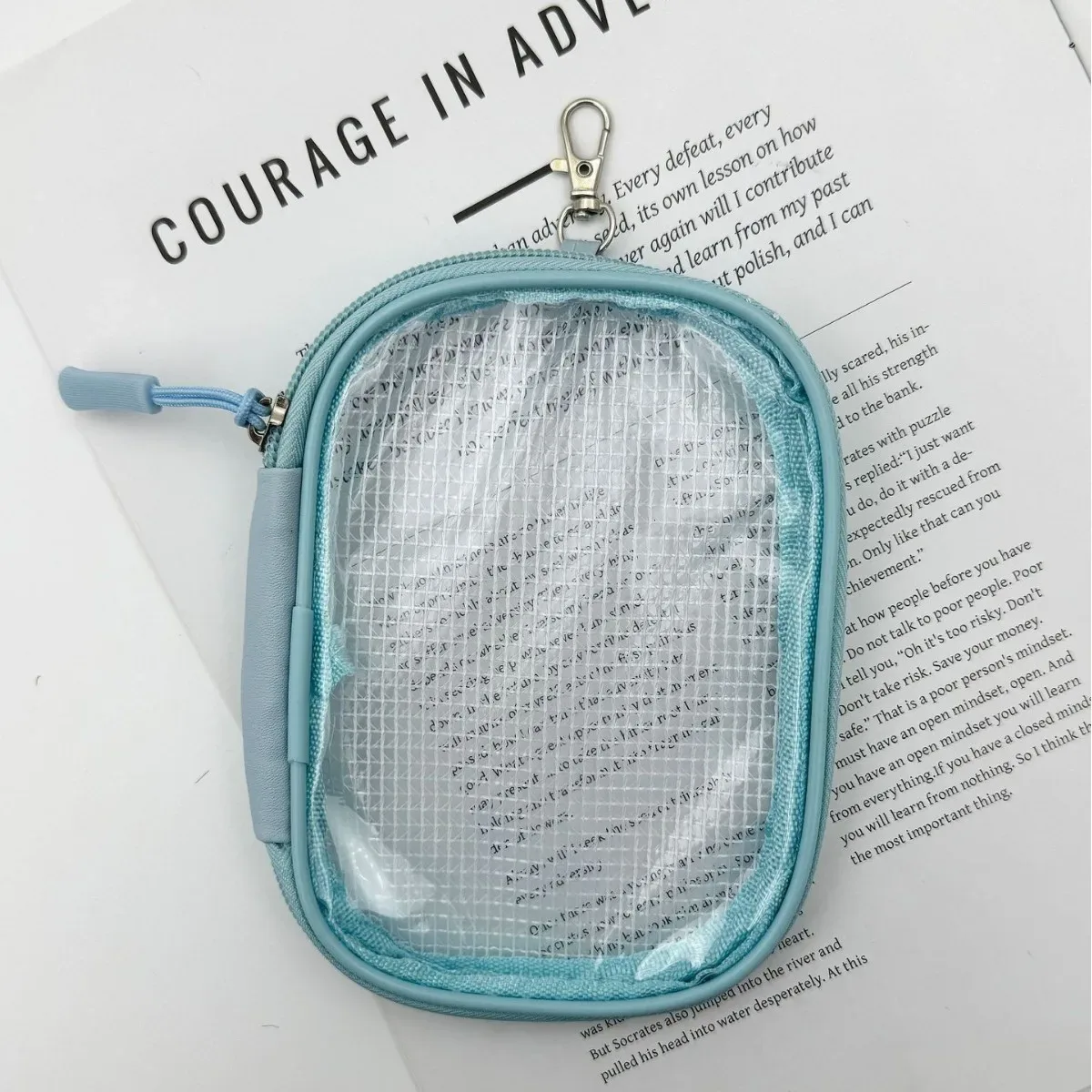 sac rangement pvc transparents motifs animaux violet noir blanc bleu rose voyage chambre bureau maquillage organisateur essentiels anti poussière modèle simple