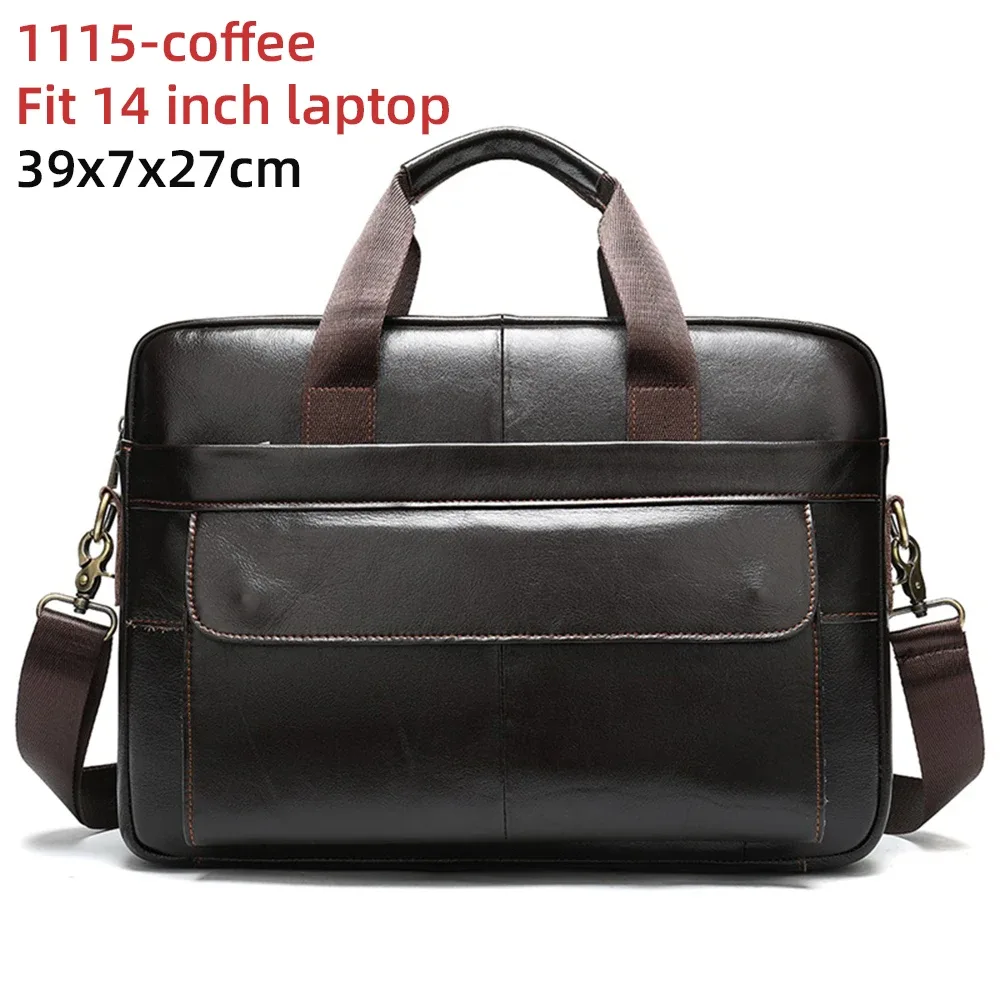 westal-sac messager en cuir véritable pour homme, étuis à bombes, sac pour ordinateur portable 14 en effet, sacs d'affaires de bureau pour document, 8572