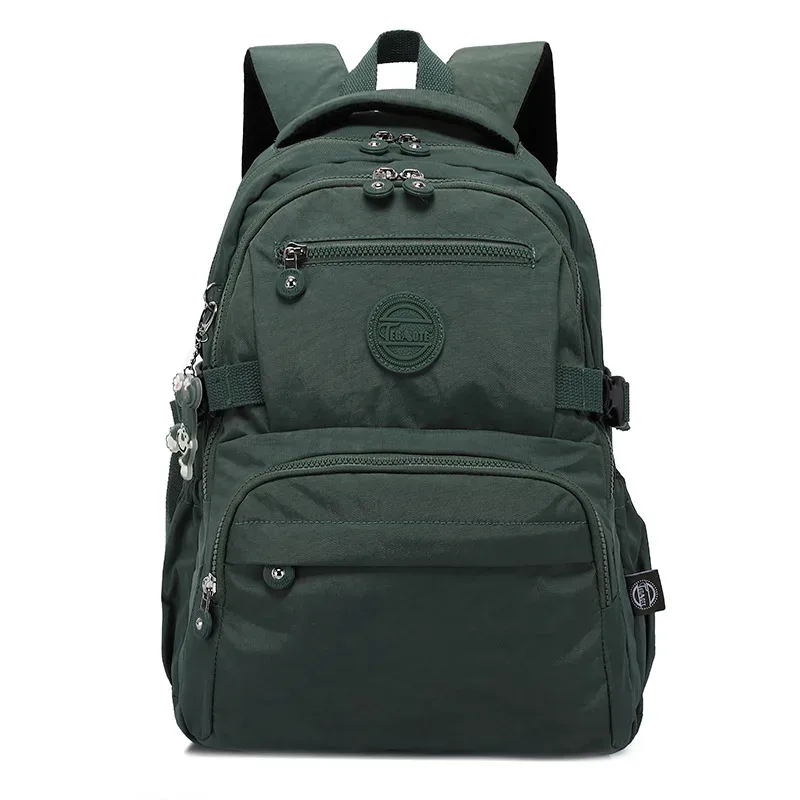 haute qualité nylon imperméable a4 étudiant cartable femmes hommes sac à dos léger sac de voyage bleu vert noir rouge rose m2303
