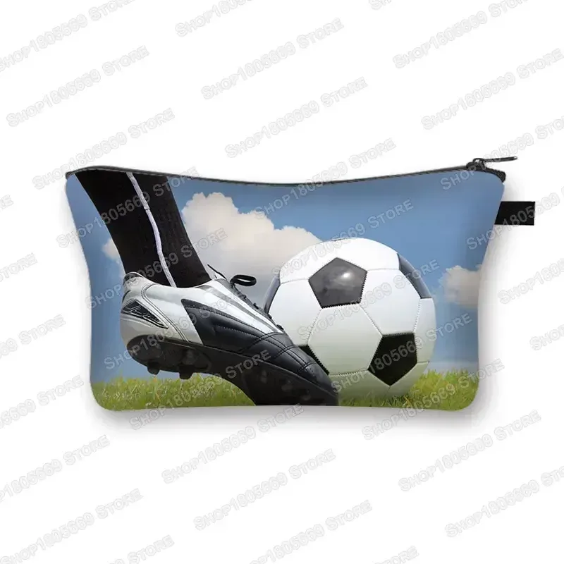 trousse à cosmétiques pour football, baseball, basket-ball, trousse de toilette de loisirs, trousse de maquillage pour femmes, petite pochette pour rouge à lèvres, sacs à cosmétiques