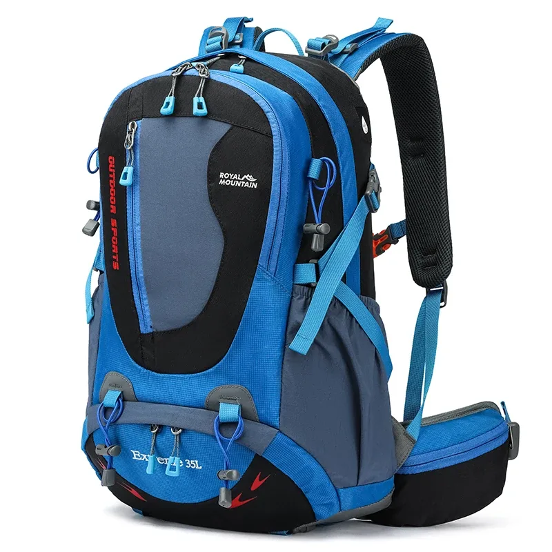 sac à dos de randonnée royal mountain 35l avec compartiment pour chaussures, tissu résistant à l'eau, support de cadre arrière, rembourrage respirant