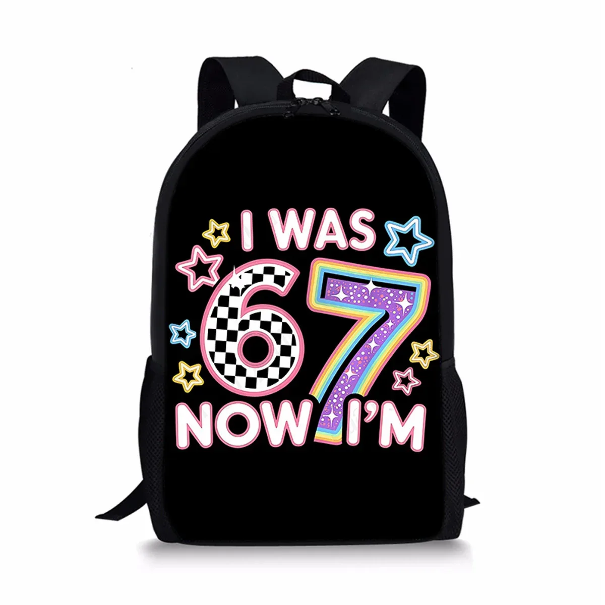 sacs à dos classiques populaires et amusants 67 six sept pour écoliers, sacs d'école imprimés en 3d, sacs à dos oxford imperméables pour garçons/filles, sacs à dos pour ordinateur portable