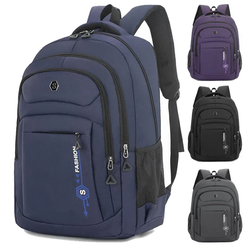 sac à dos de grande capacité pour hommes, adapté au collège, au lycée, au collège, aux voyages courts, sacs à double épaule épais