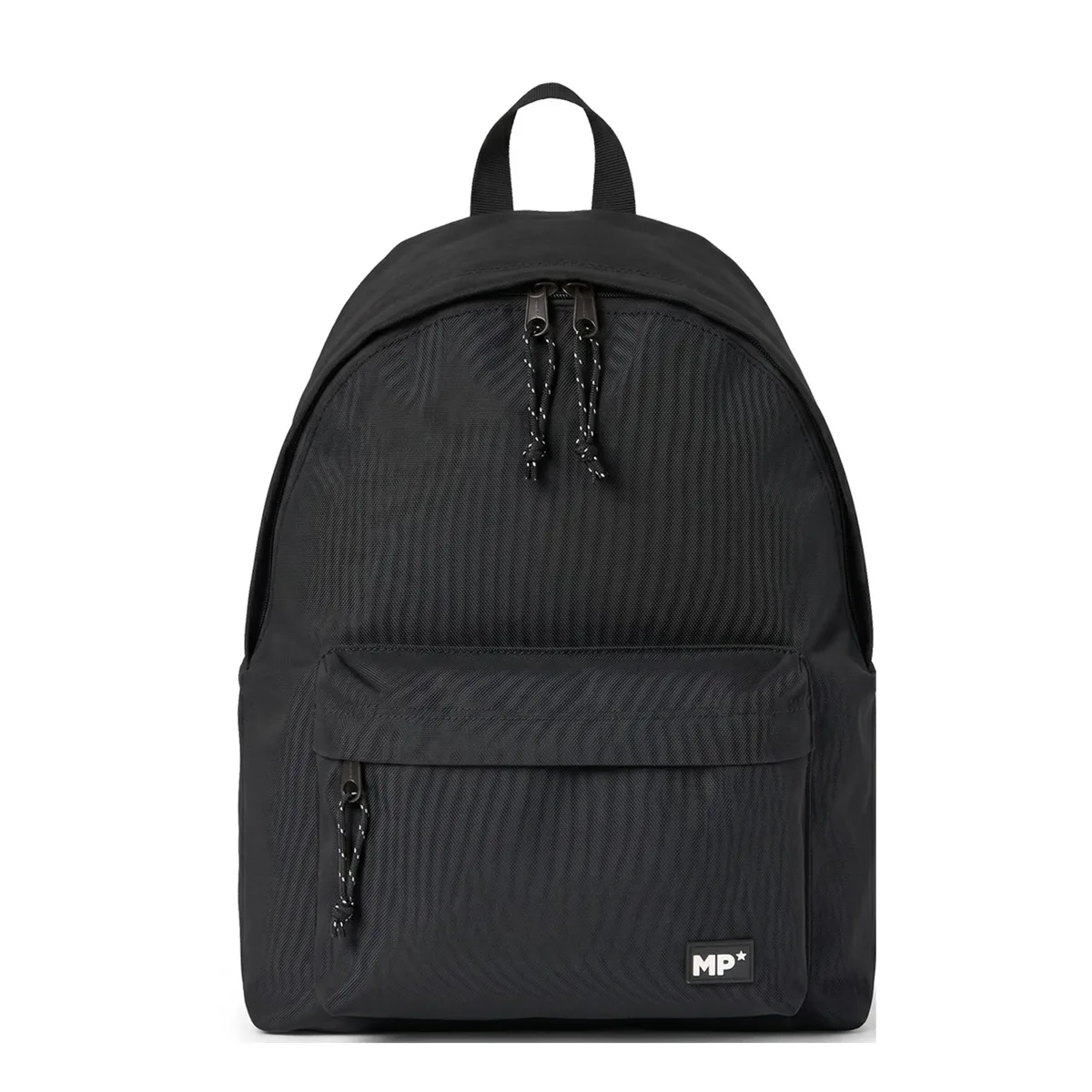 sac à dos scolaire décontracté noir mp 35x24x43cm |     poignées et dos rembourrés, plusieurs compartiments et poche latérale |     sac à dos basique durable pour l'école, l'université, les voyages et le bureau