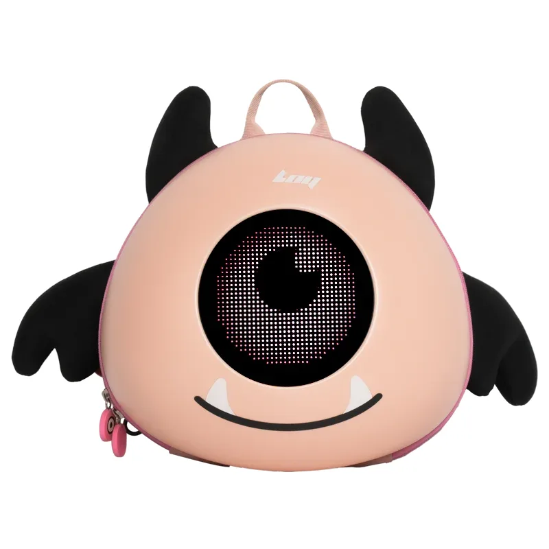 sac à dos de voyage avec écran led pour fille, coque rigide, yeux lumineux, sac à dos intelligent pour femme, sac à dos scolaire avec fonction mobile