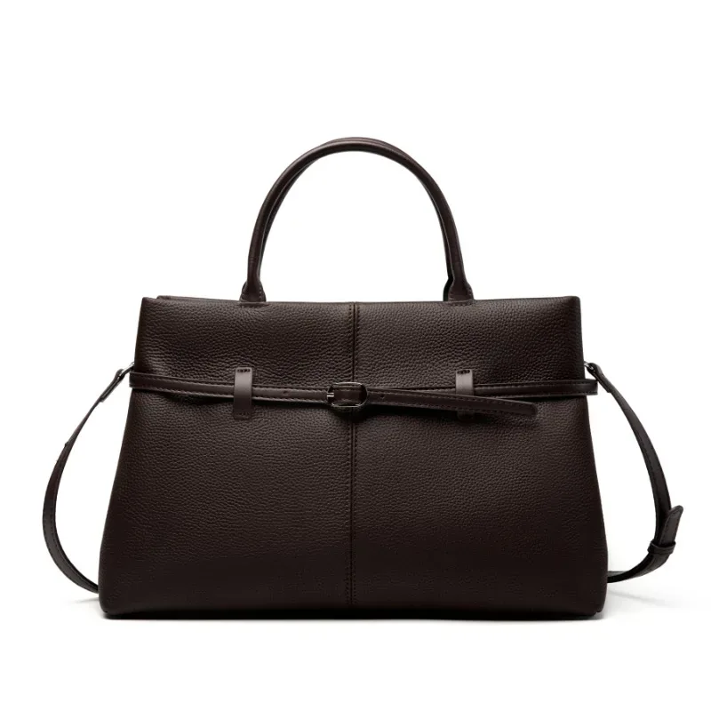 sacs pour femmes 2026 – sac fourre-tout d'épaule en cuir véritable grande capacité, inspiré des créateurs, idéal pour le bureau et les trajets quotidiens – sacs à main de luxe pour femmes