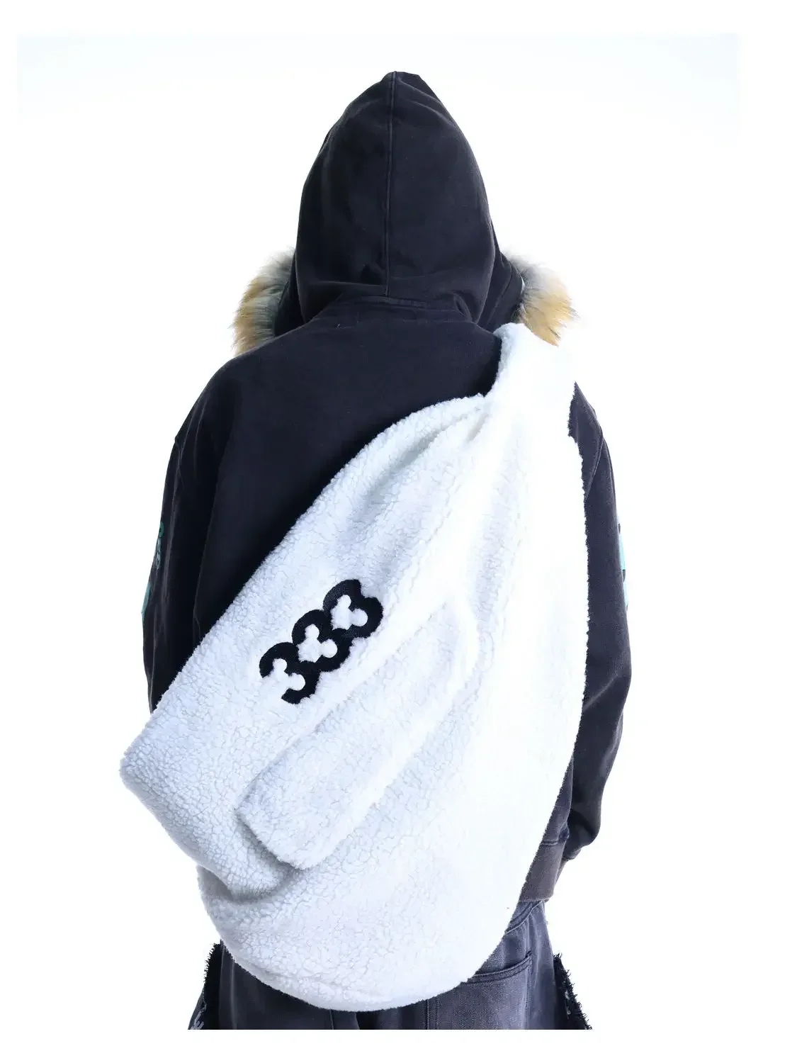 sac à dos moelleux de grande capacité pour femmes et hommes, sac à bandoulière violet y2k, design décontracté, grands sacs de taille, sacs à dos de voyage à la mode 2024