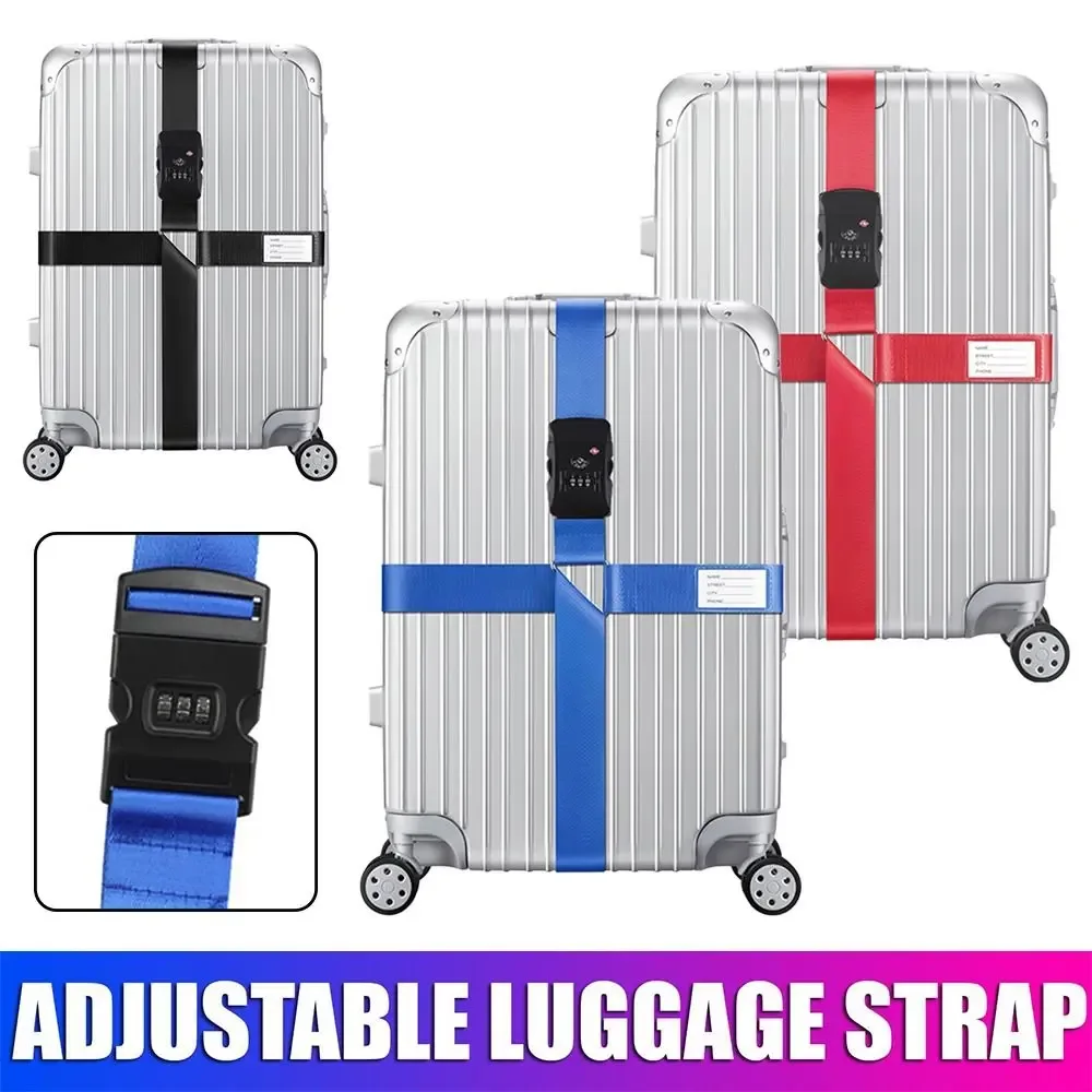 tsa mot de passe douane serrure bagages ceinture croisée réglable valise de voyage bande bagages valise corde sangles accessoires de voyage