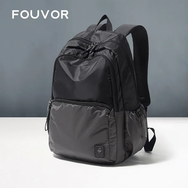 fouvor hommes sacs à dos ordinateur portable voyage d'affaires avion cabine sac à dos sport décontracté sacs d'affaires mode sac d'école 3027-09