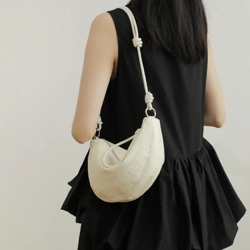 sac à bandoulière yanatari en cuir véritable, sac à main pour femme, grande capacité, sacs bandoulière en cuir de vachette pleine fleur 2026