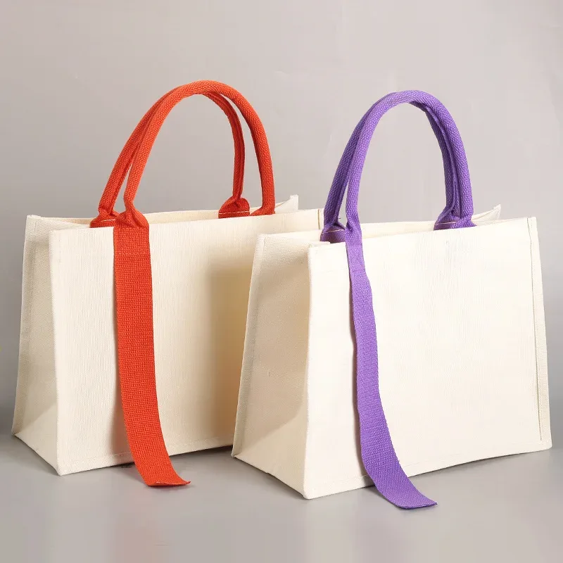 sac en toile portable tridimensionnel personnalisé pour femmes shopping travail école et voyage nouveau style sac fourre-tout simple et à la mode