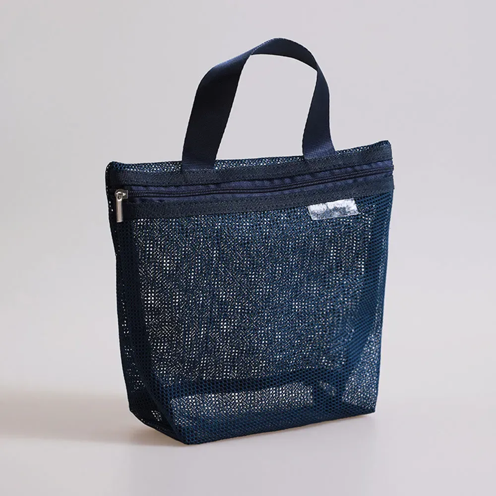 sac de toilette portable en maille, sac de rangement transparent, trousse de maquillage portable, sac de rangement grande capacité, sac organisateur de sous-vêtements