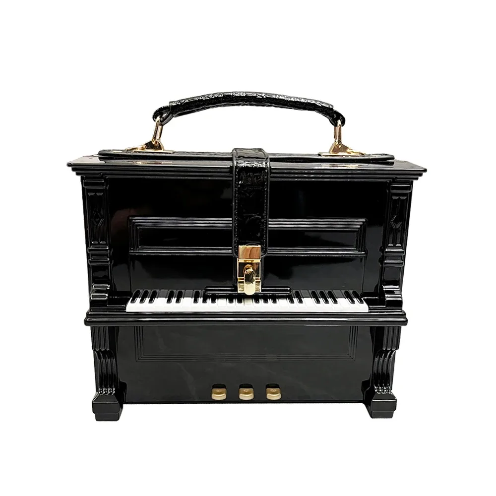 sacs à main et sacs à main de luxe pour femmes, sac à bandoulière en forme de piano, sacs faits à la main, sacoche, sac de banquet