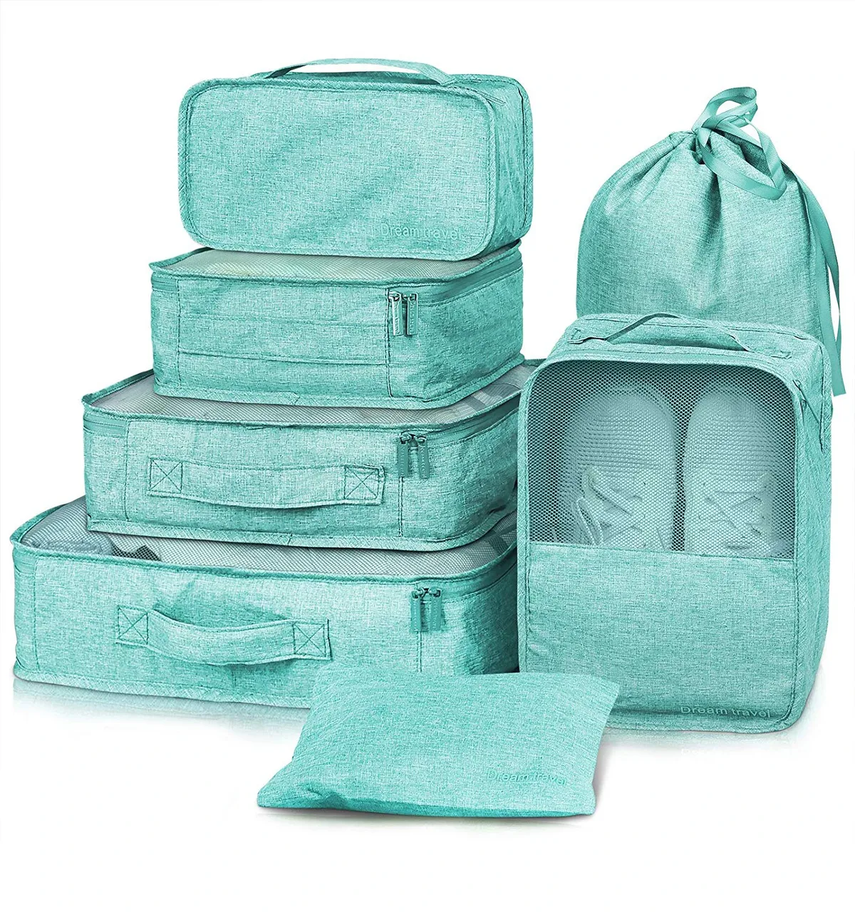 organisateur voyage sacs rangement oxford doux polyvalent transparent respirant fermeture éclair durabledurable pliable transport facile conception boucle empilable vêtements