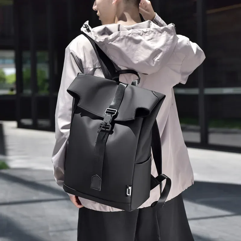 style britannique hommes sac à dos léger marque de luxe ville sac à dos quotidien 14-16 pouces sac à dos pour ordinateur portable tpu étanche étudiant sac à dos