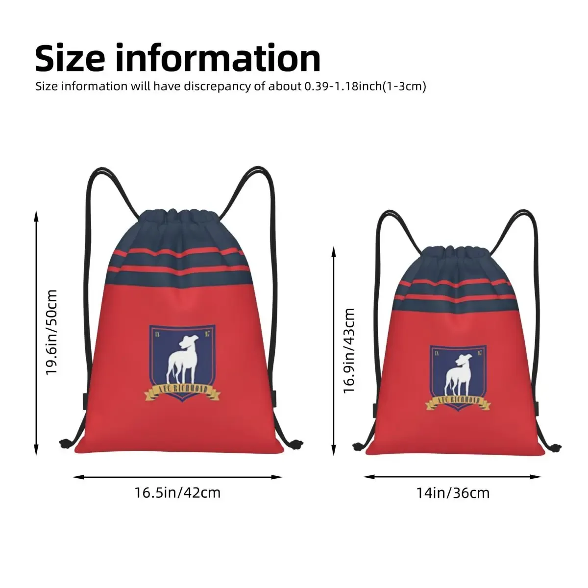 ted lasso sac à dos avec cordon de serrage sac de sport afc richmond football string sackpack pour l'exercice