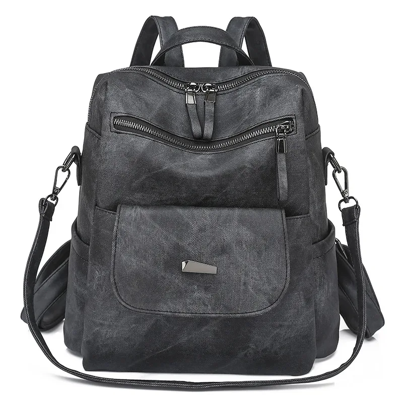 nouveau sac à dos en cuir pu chaud sac à main pour femmes mode polyvalent design sac à main dames sacs à bandoulière voyage sac à dos