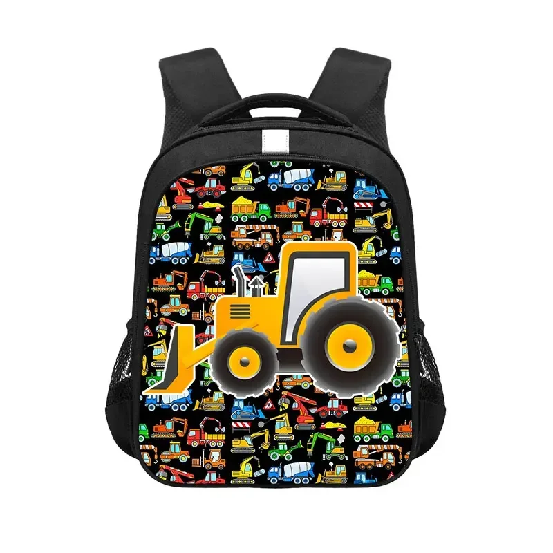 sac à dos de jeu avec tracteur de ferme imprimé, sac d'école de dessin animé pour garçon et fille, sac à dos pour ordinateur portable