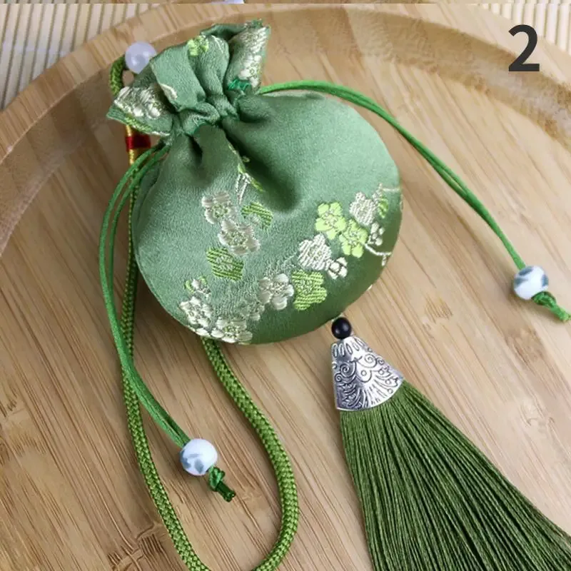 sachet vintage brocart hanfu accessoires voiture accrocher intérieur portable sachet bijoux sac de rangement