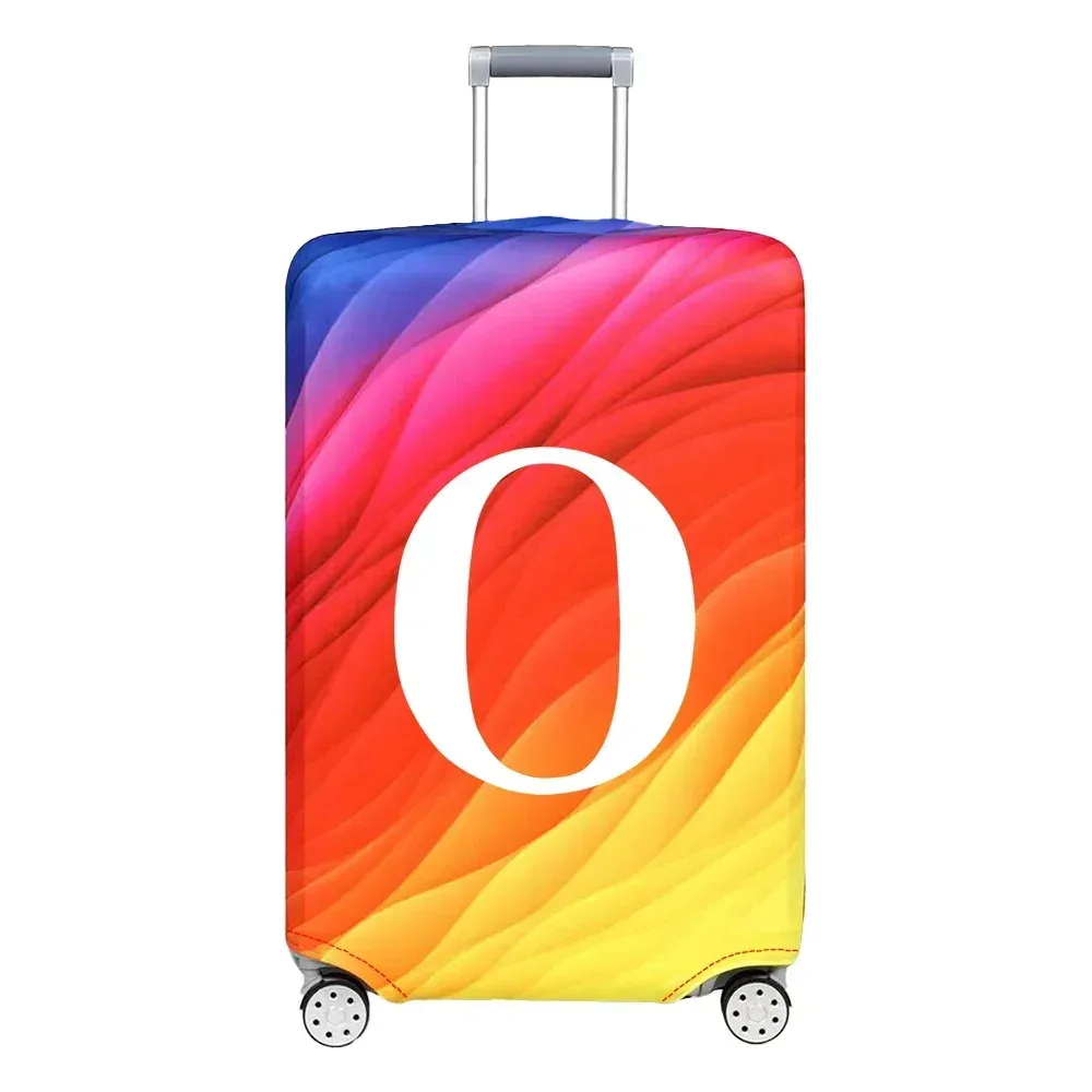 housse de protection pour compartiment à bagages, série de lettres blanches, tissu résistant, housse anti-poussière pour valises de voyage de 18 à 32 pouces