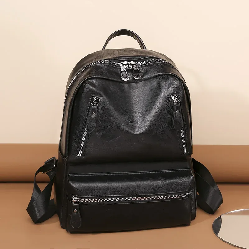 sac à dos multifonctionnel en cuir de vache de luxe pour femme, cartable de voyage, vintage, grande capacité, pour étudiant, nouvelle collection