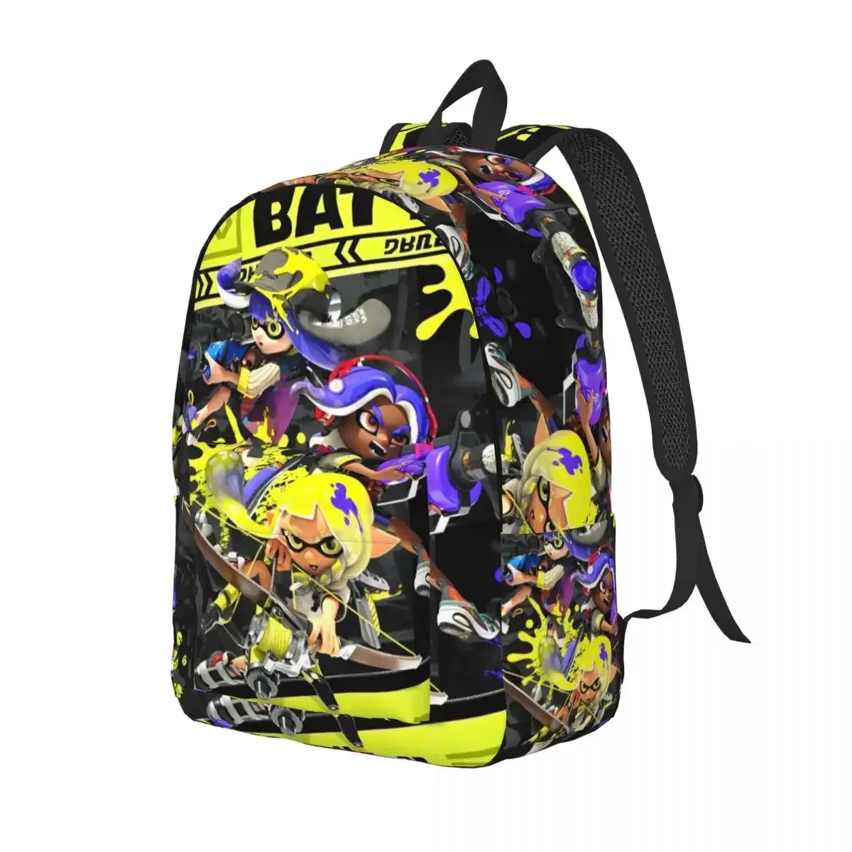 sac à dos pour adolescents splatoon, léger, pour étudiants, sac à dos d'affaires pour hommes et femmes, sacs en toile pour ordinateur portable