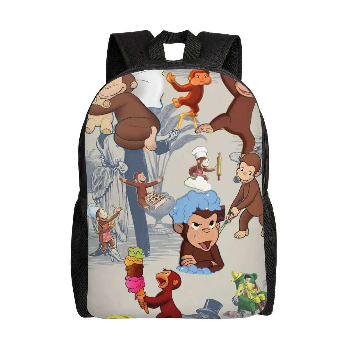 sac à dos curious george african monkey pour enfants, garçons et filles, sacs à dos légers pour tout-petits, maternelle