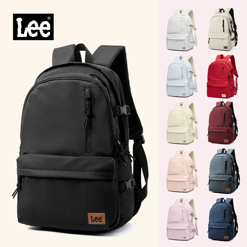 lee grande capacité voyage 15.6 pouces sac à dos pour ordinateur portable pour homme femmes imperméable décontracté en nylon adolescents collège sac d'école mâle