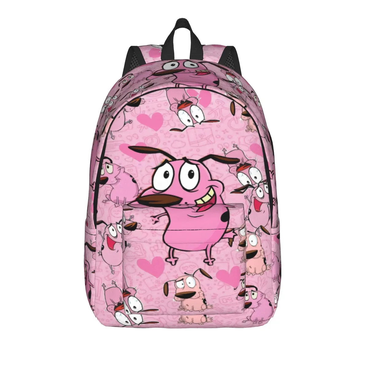 sac à dos cool courage le chien lâche - cadeau idéal pour étudiants, sac de travail, sac à dos de jour pour hommes et femmes, sacs en toile pour l'université