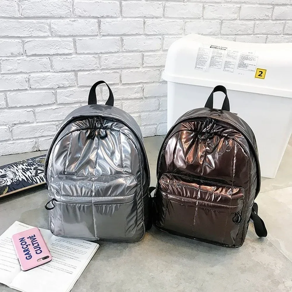 sacs à dos rembourrés en coton pour femmes, sacs d'école en duvet pour adolescents, sac de voyage design, grands sacs à main pour femmes, nouveau, 2021