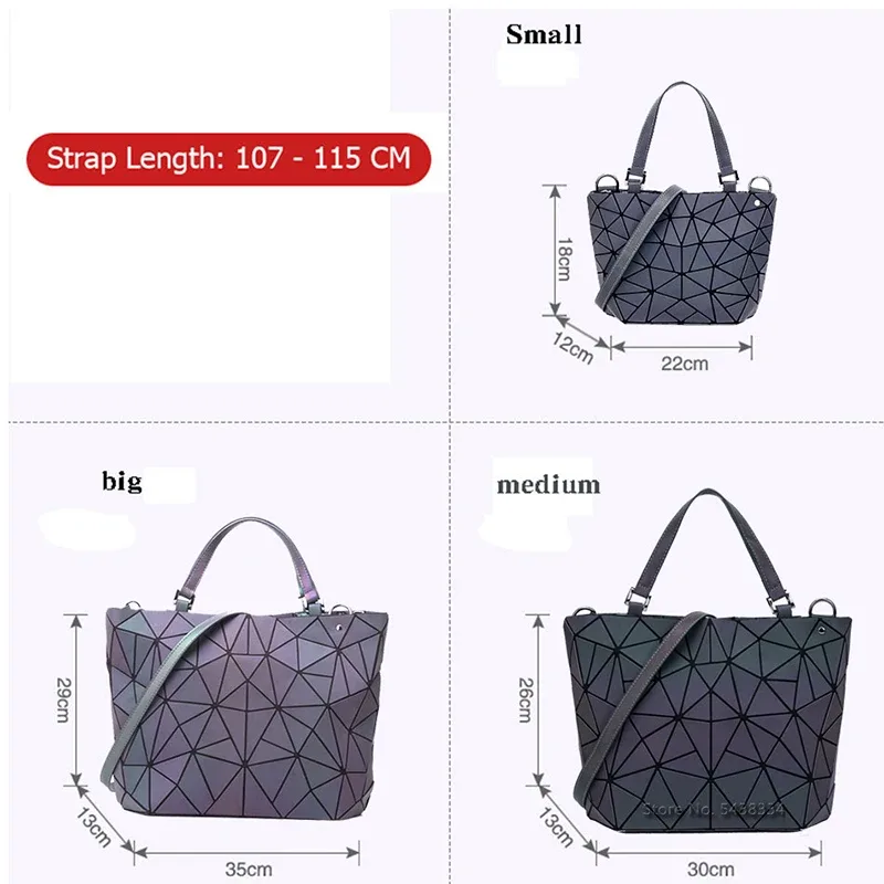 sacs à paillettes lumineux géométriques pour femmes 2024, sacs à bandoulière matelassés, sacs à main pliables laser unis pour femmes, bolsa feminina