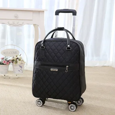 sac à roulettes pour femmes, sac à dos de voyage avec roulettes, sac à roulettes oxford de grande capacité, valise à roulettes pour voyage.