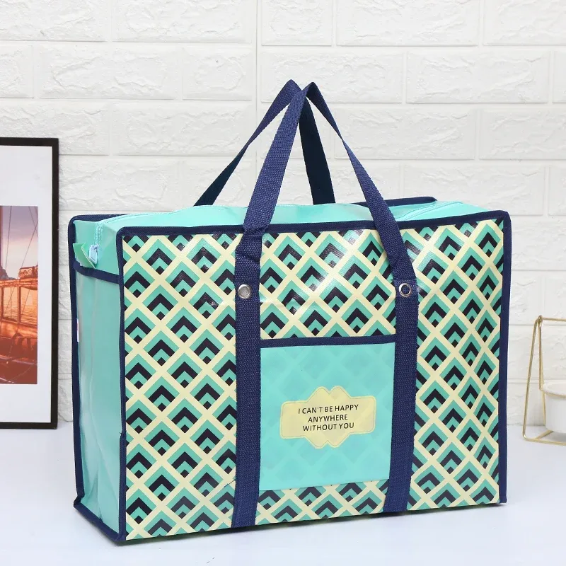 sac de rangement surdimensionné pour maison mobile, grand sac de rangement tissé pour vêtements de couette de voyage, film étanche, sac d'expédition de grande capacité