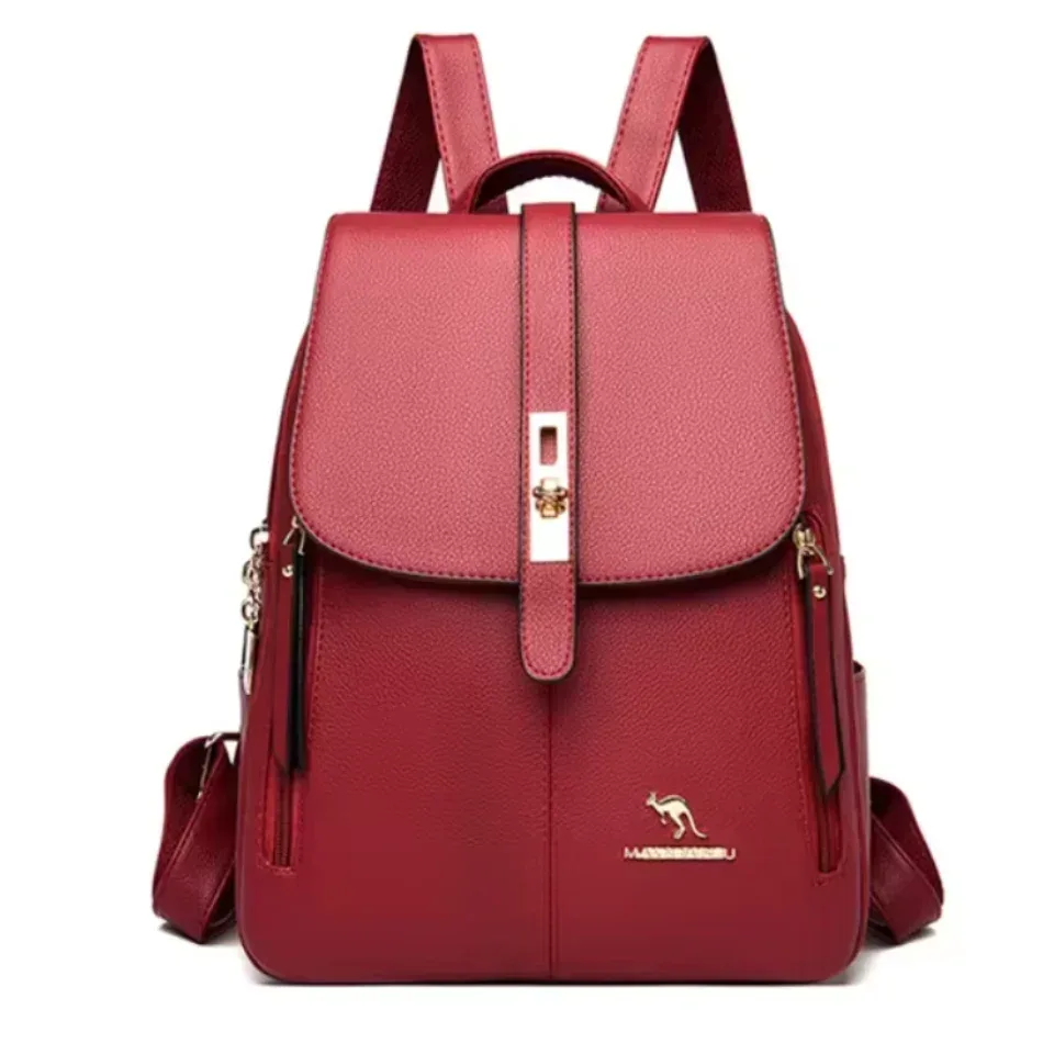 femmes grande capacité sac à dos de haute qualité en cuir vintage sacs pour femmes sacs d'école voyage sac à dos dames bookbag sac à dos
