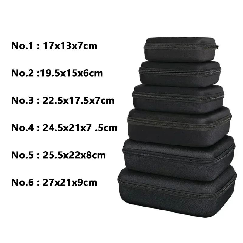 organisateur voyage eva noir fermeture éclair cube rangement compression sac chaussures pochette housse vêtements tailles multiples