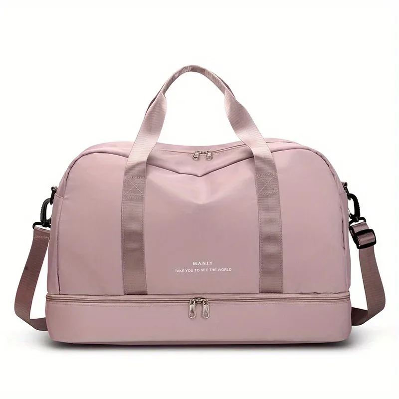 sac de voyage extensible pour femmes, sac à main de sport, sac de fitness, grande capacité, sac de nuit pour week-end à une épaule