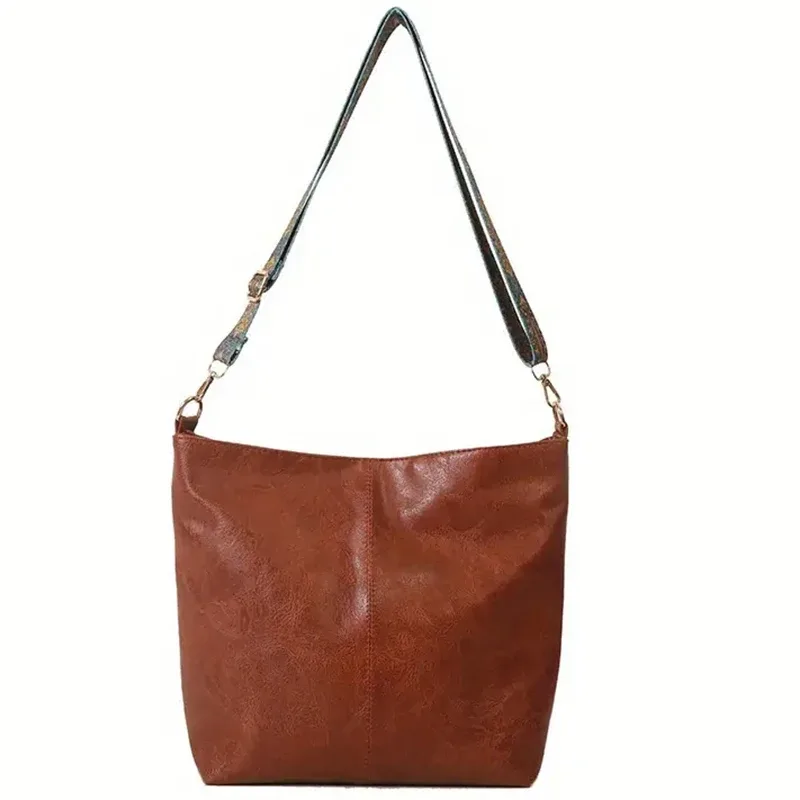 sac fourre-tout de couleur unie à la mode pour femmes, sac à bandoulière polyvalent décontracté à fermeture éclair pour un usage quotidien, sac de banlieue tendance assorti avec tout