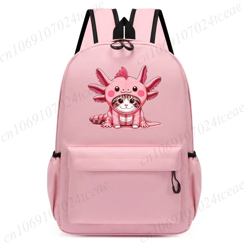 boba axolotl sacs kawaii enfants sac à dos enfants dessin animé maternelle sac d'école cartable retour à l'école bookbag mochila bookbag