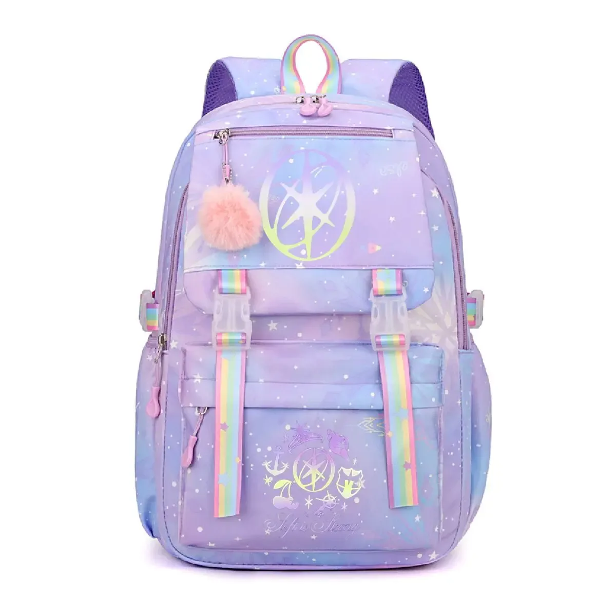 sac à dos scolaire vintage coréen ulzzang pour enfants et adolescents, motif kpop girl group katseye, sac à dos pour femmes