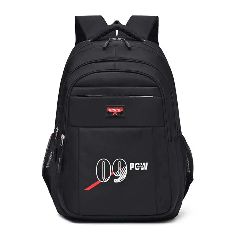 sac à dos simple grande capacité pour hommes, sac d'école pour élèves du premier cycle du secondaire, sortie voyage ordinateur, sacs à double épaule en vente