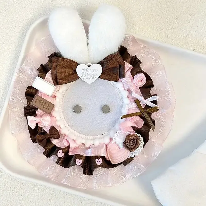 support de présentation pour badges anime et cartes photo, décoration pour sac ita, avec oreilles de lapin mignonnes, organisateur de cartes photo, accessoire de panneau d'insertion pour sac ita