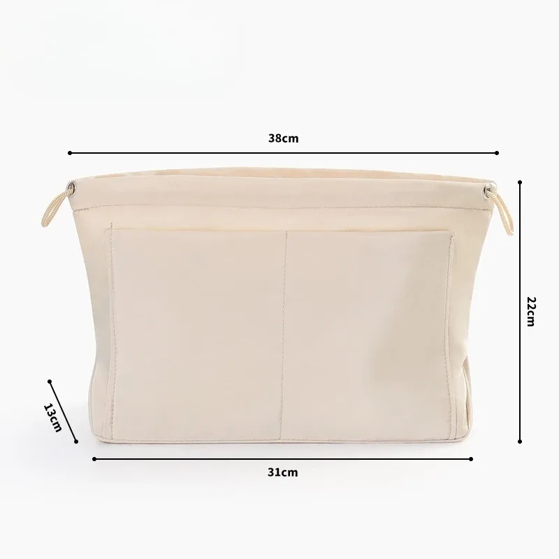 organisateur de sac à main multifonctionnel simple et élégant avec séparateurs pour le rangement de cosmétiques et de maquillage